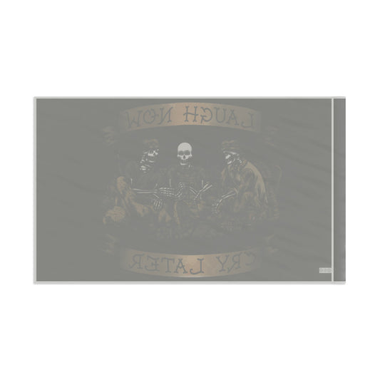 Laugh Now Cry Later Skeletons - Flag