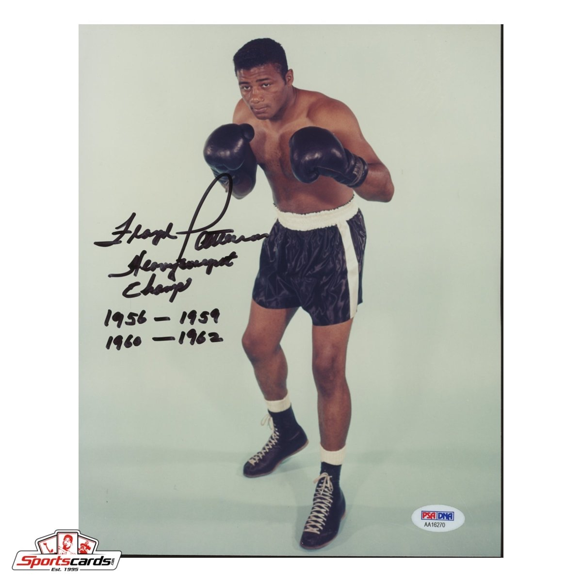 Floyd Patterson "Heavyweight Champ 1956-1959 1960-1962" Signed 8x10 Photograph - PSA COA