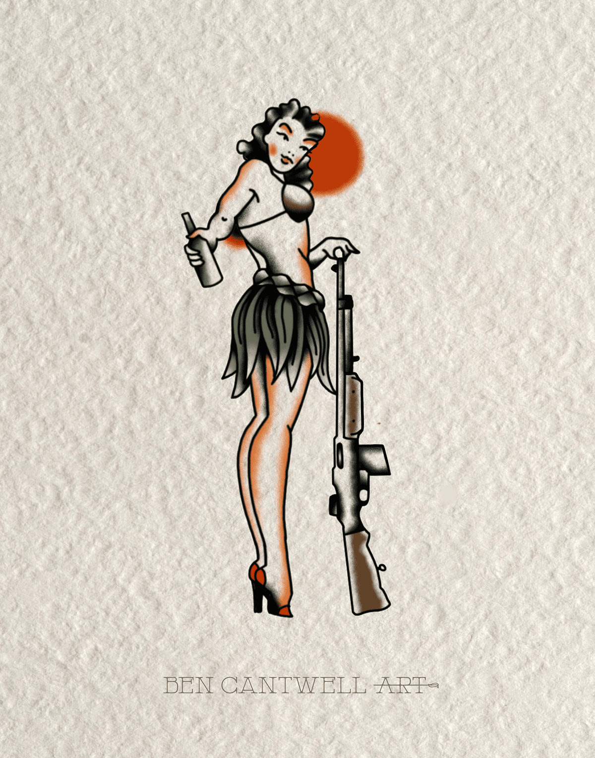 WW2 Pin-Up Girl - BAR