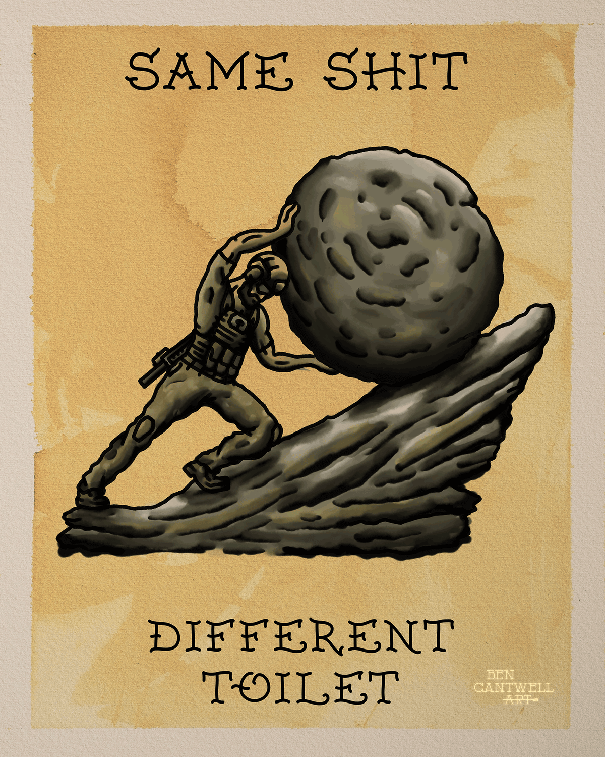 Sysyphus With Rock