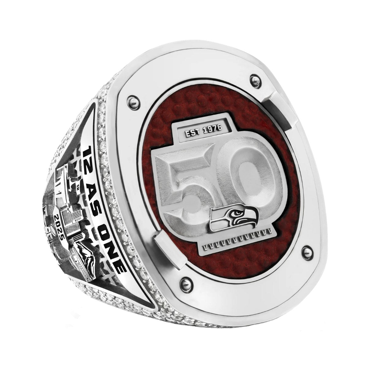 2025 Seattle Football SB LX Championship Ring Replica-Pop-Out Wings Edition