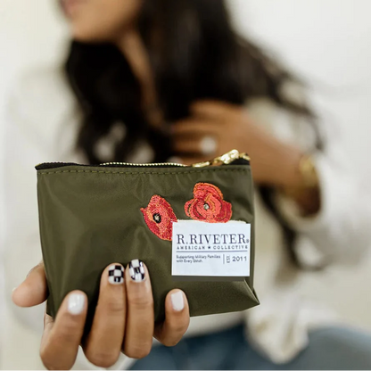 Lucy Mini Zipper Pouch | Poppy Special Edition Fatigue Nylon