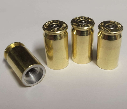 45 Caliber Brass Bullet Casing Valve Stem Caps