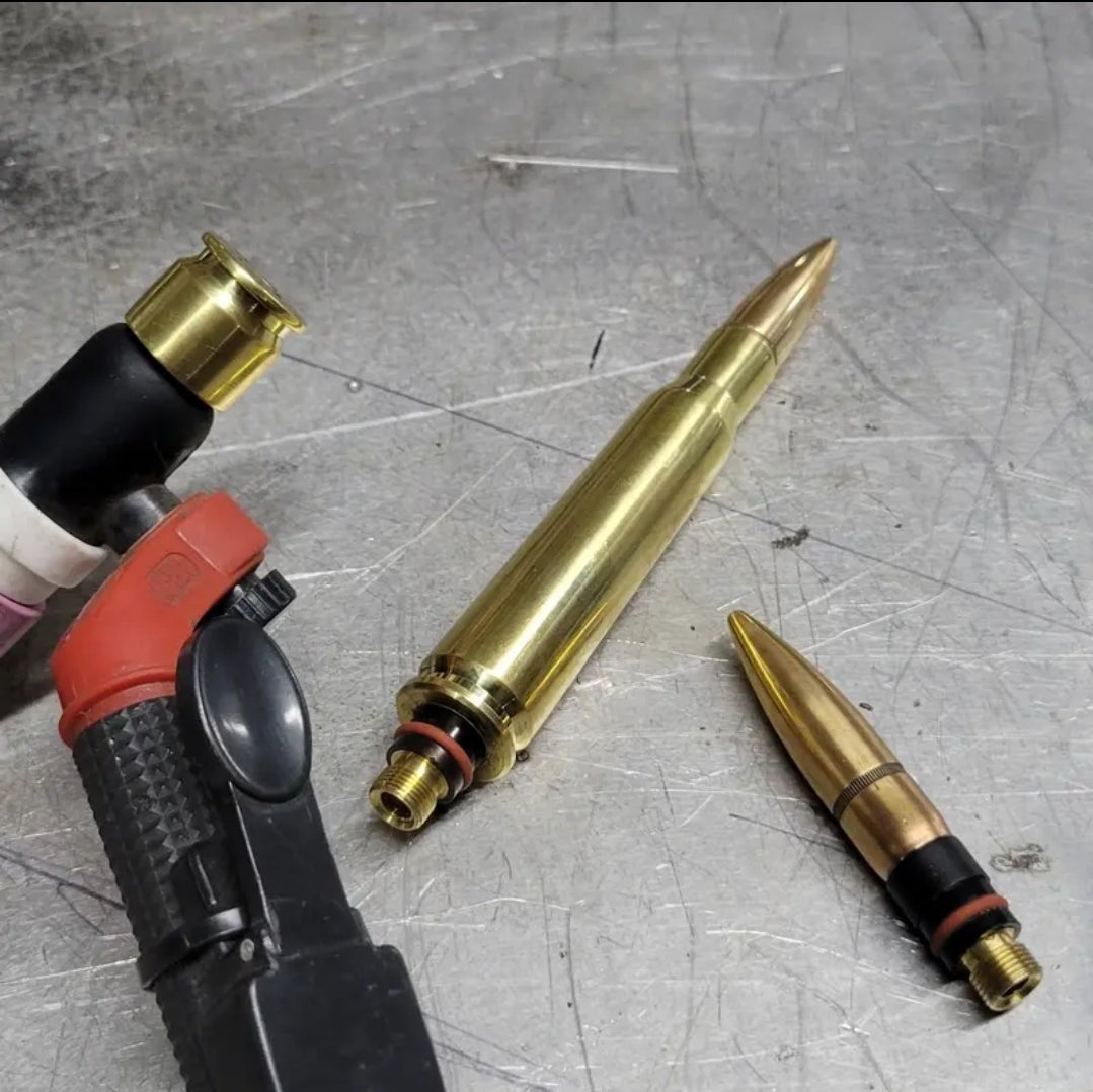 50 Cal BMG Bullet Tig Welding Back Cap Set