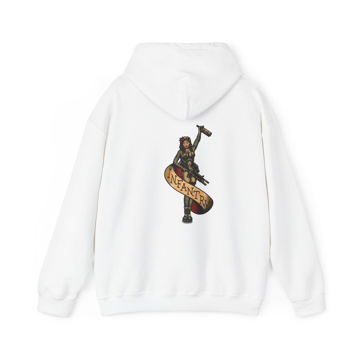 Infantry Pin-Up with M4 M203 and Bottle - Hoodie