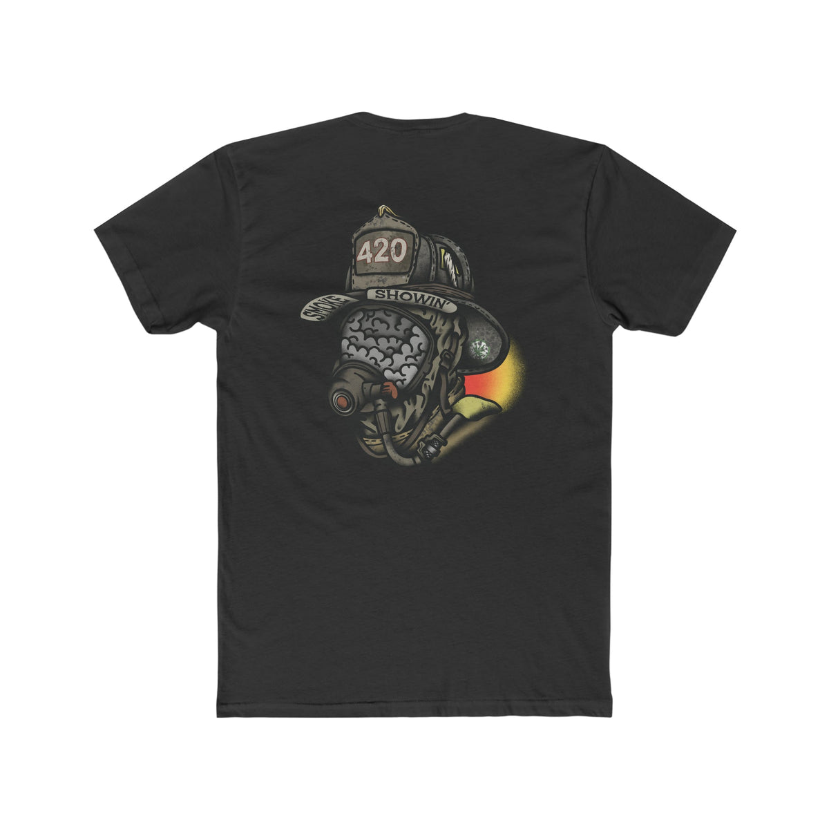 Smoke Showing Firefighter - Crew Tee