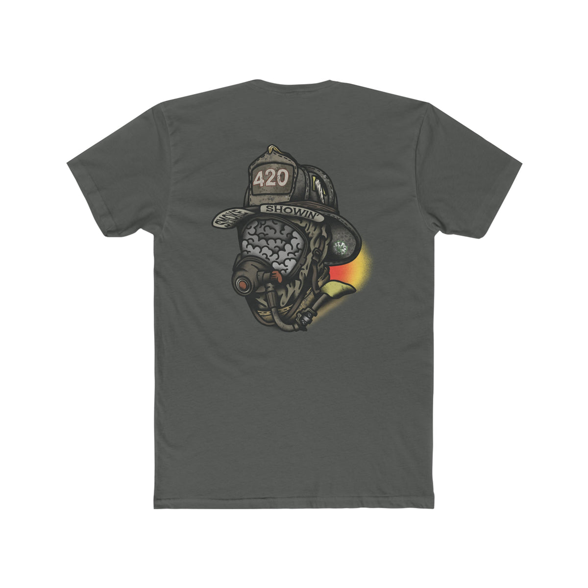 Smoke Showing Firefighter - Crew Tee
