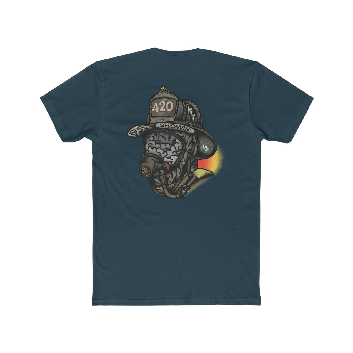 Smoke Showing Firefighter - Crew Tee