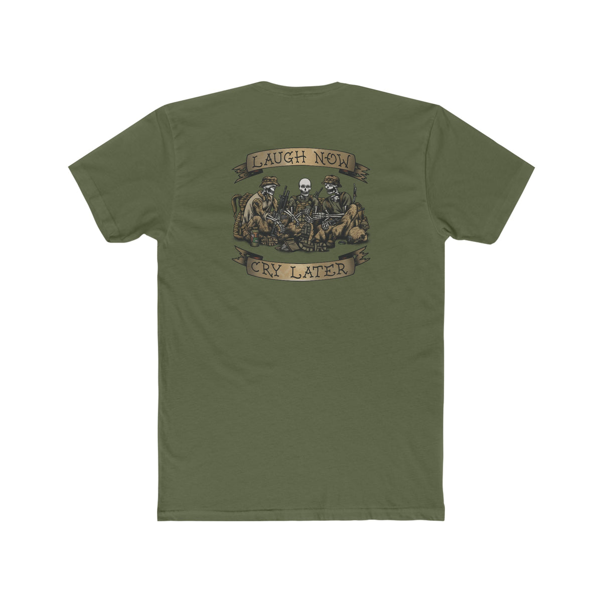 Laugh Now Cry Later Skeletons - Crew Tee