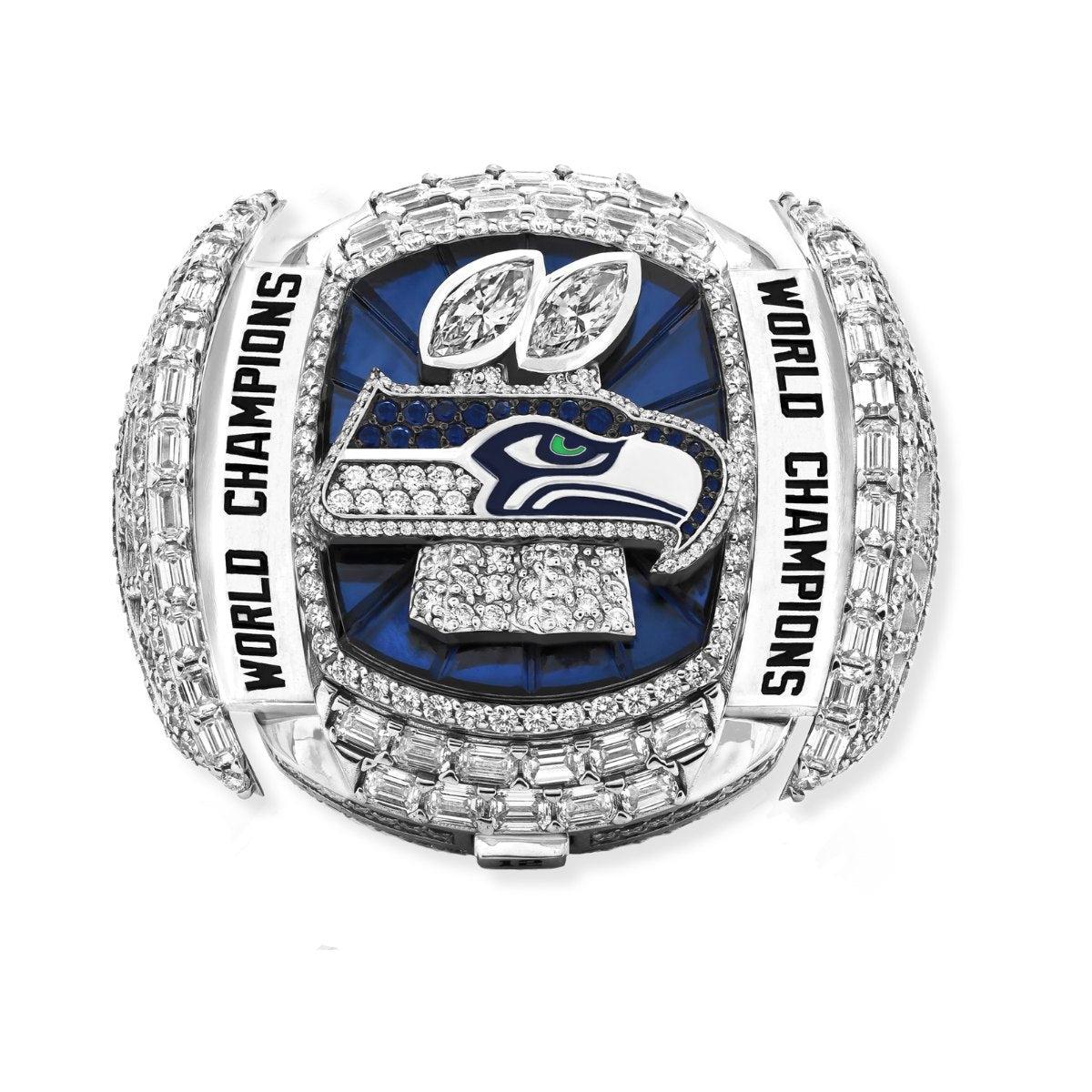 2025 Seattle Football SB LX Championship Ring Replica-Pop-Out Wings Edition