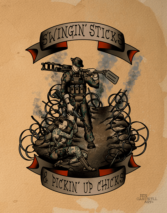 Swingin' Sticks and Pickin' Up Chicks