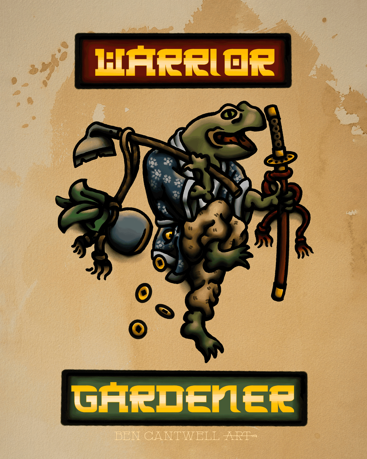 Warrior Gardener Frog