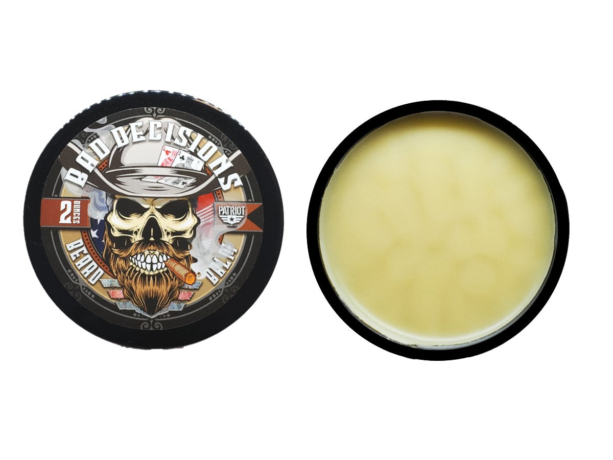 Bad Decisions 2oz Beard Balm Whiskey Bourbon