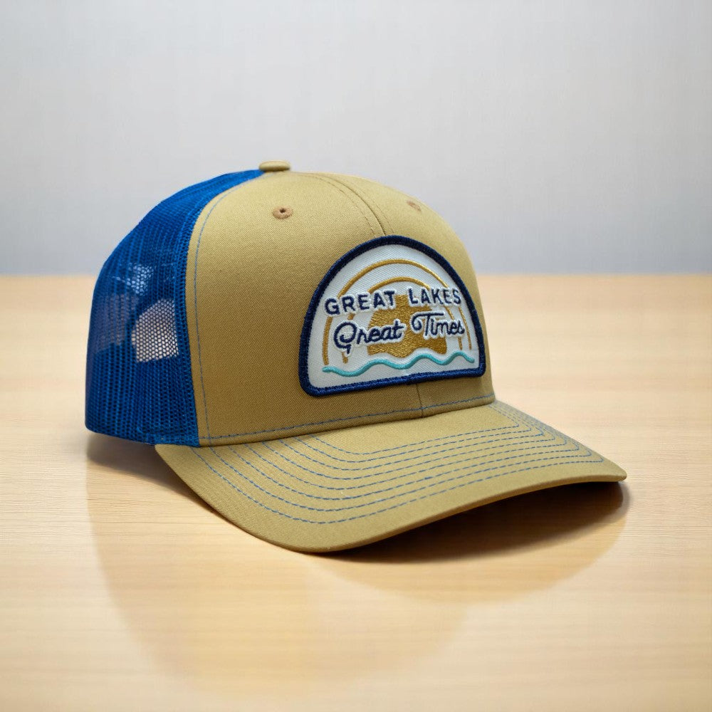 Hat - Michigan Great Lakes Great Times Richardson Snapback - Blue/Gold