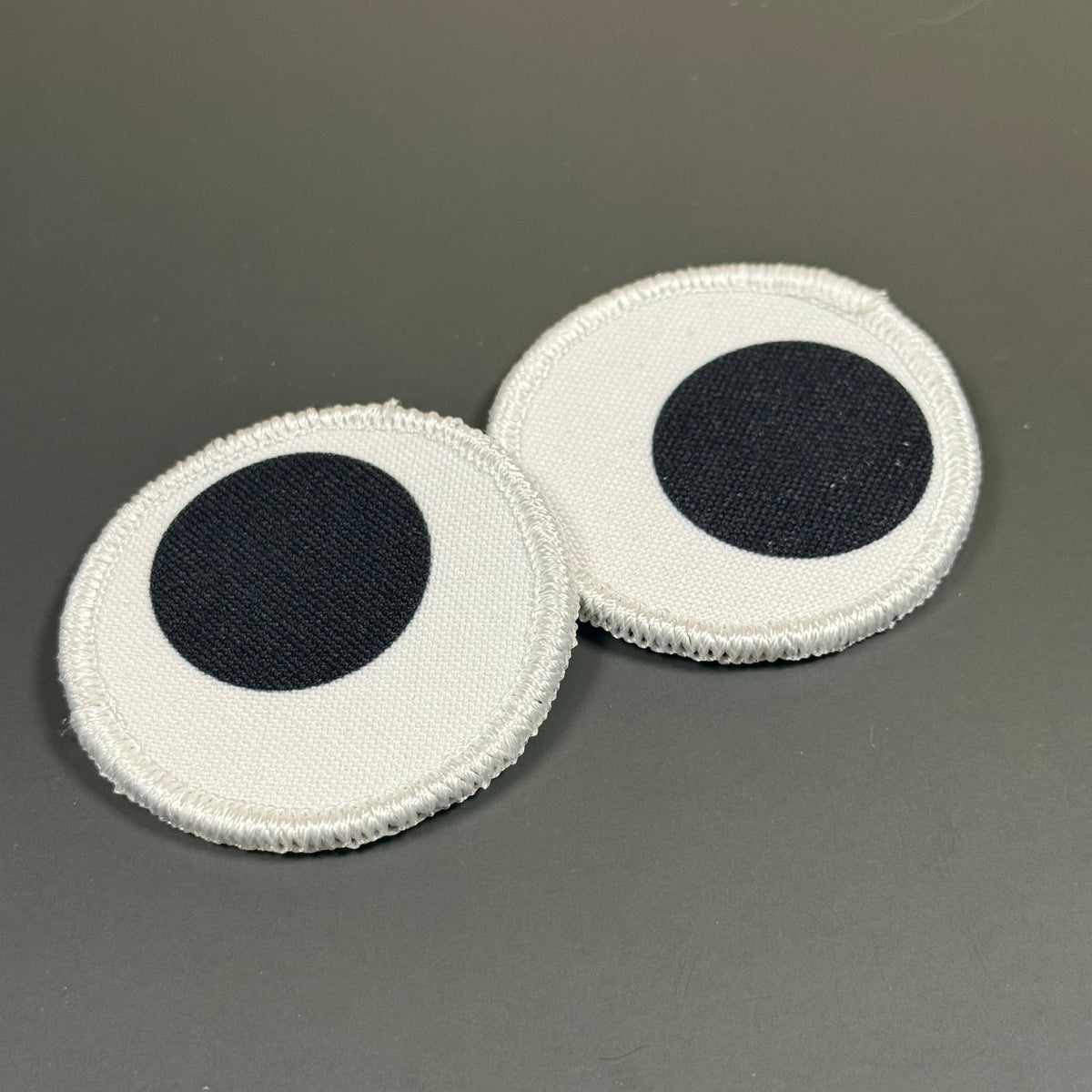 Googly Eyes Funny Morale Patch Set, 2" Round | Made in USA | VELCRO® Brand Hook Backing