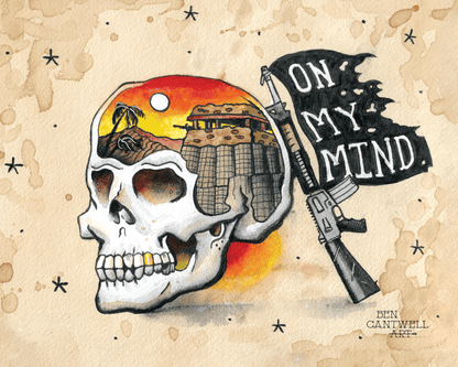 On My Mind Sunset Skull