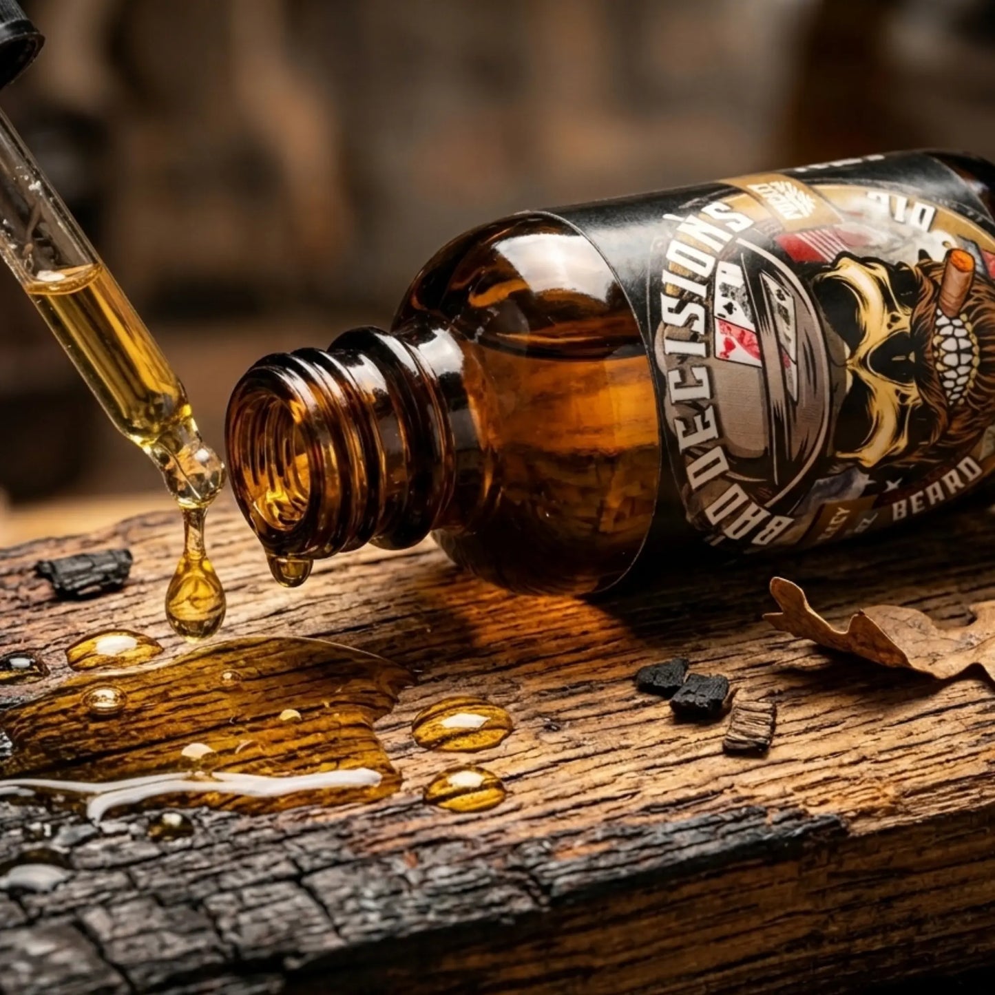 Bad Decisions 2oz Beard Balm Whiskey Bourbon