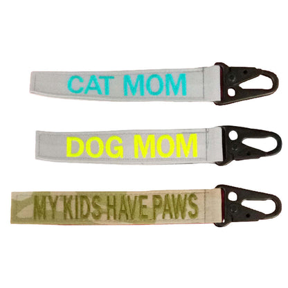 Custom Embroidered Nametape Keychain – Luggage Tag ID Clip Gift