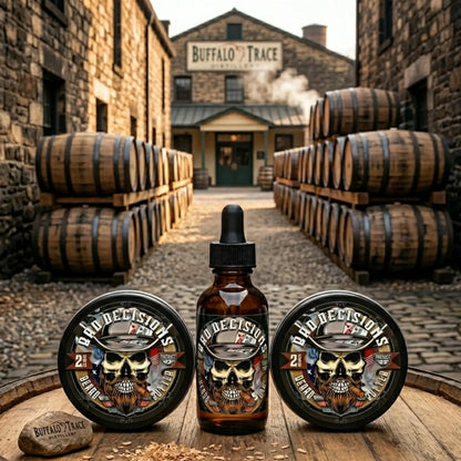 Bad Decisions 2oz Beard Balm Whiskey Bourbon
