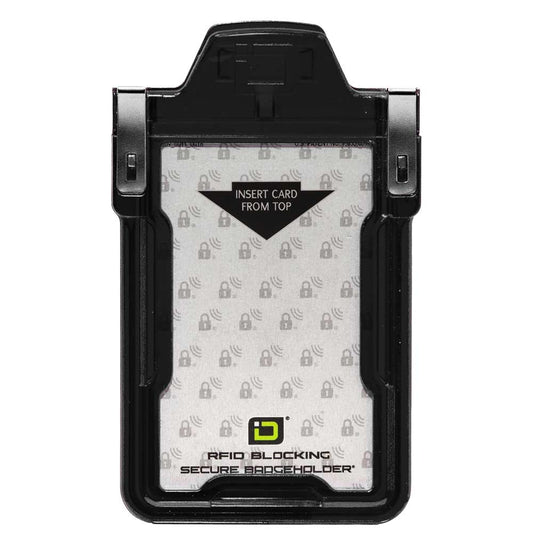 Secure Badge Holder Classic with BloxProx™ - Protects 125Khz HID Prox 1 ID Card Holder