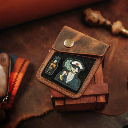 Voyager v2 – Leather Velcro Patch Wallet | Pirate Goods